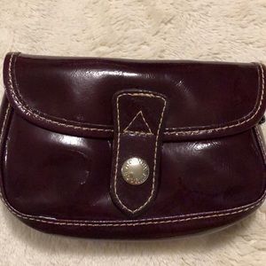 Dooney & Bourke Plum Patent Wristlet